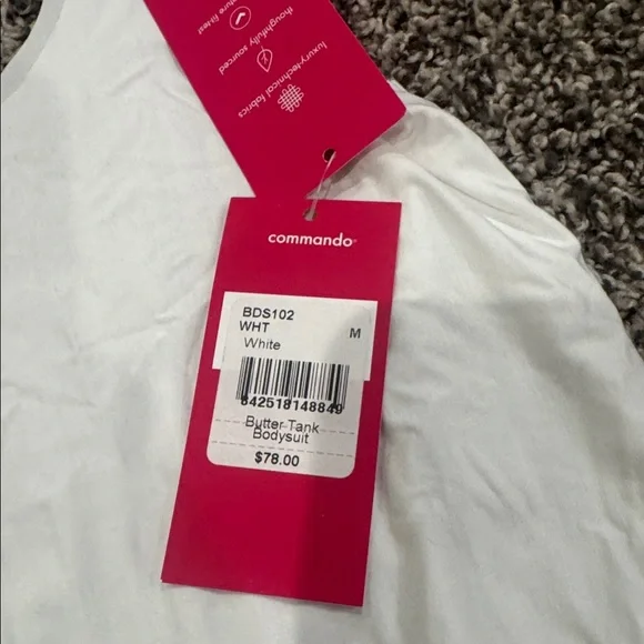 Commando Classic White butter tank Bodysuit - Picture 3 of 6